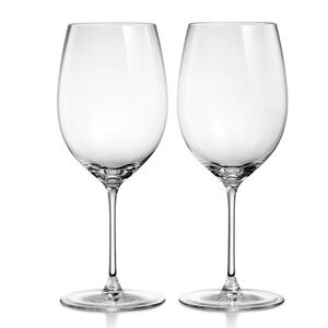 Tiffany crystal red wine glasses in the box